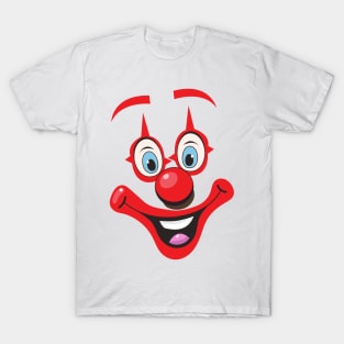 Cartoon Clown Face T-Shirt